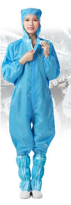   ۾.    ,  coverall.Cleanroom Ƿ./Anti-static work clothingcap. Electronics factory anti-static jumpsuit,dustproof coverall.Cle
